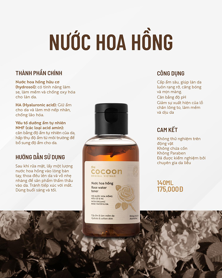 nước hoa hồng cocoon